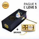 Rosa Galáxia Banhada a Ouro - Pague 1 e Leve 5 de BRINDE - O Presente Perfeito!